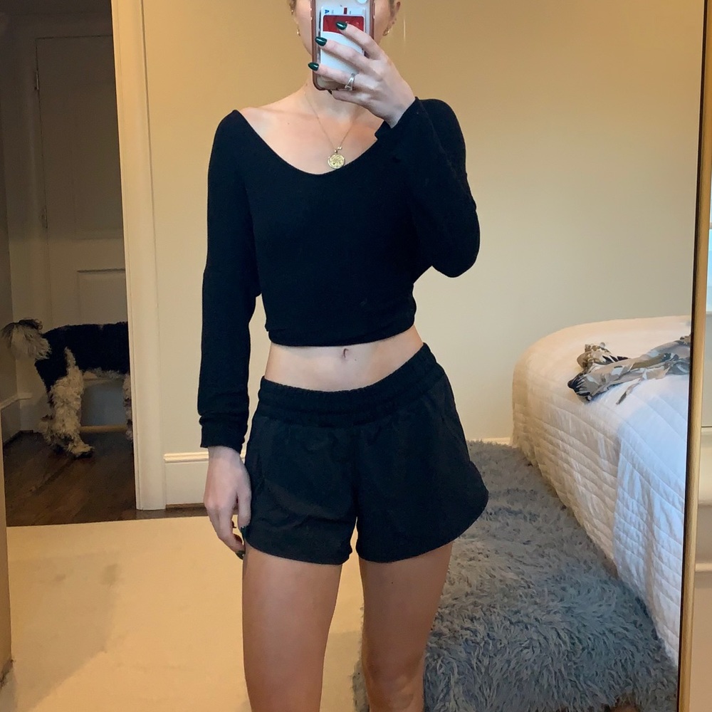 Black Lulu Lemon shorts